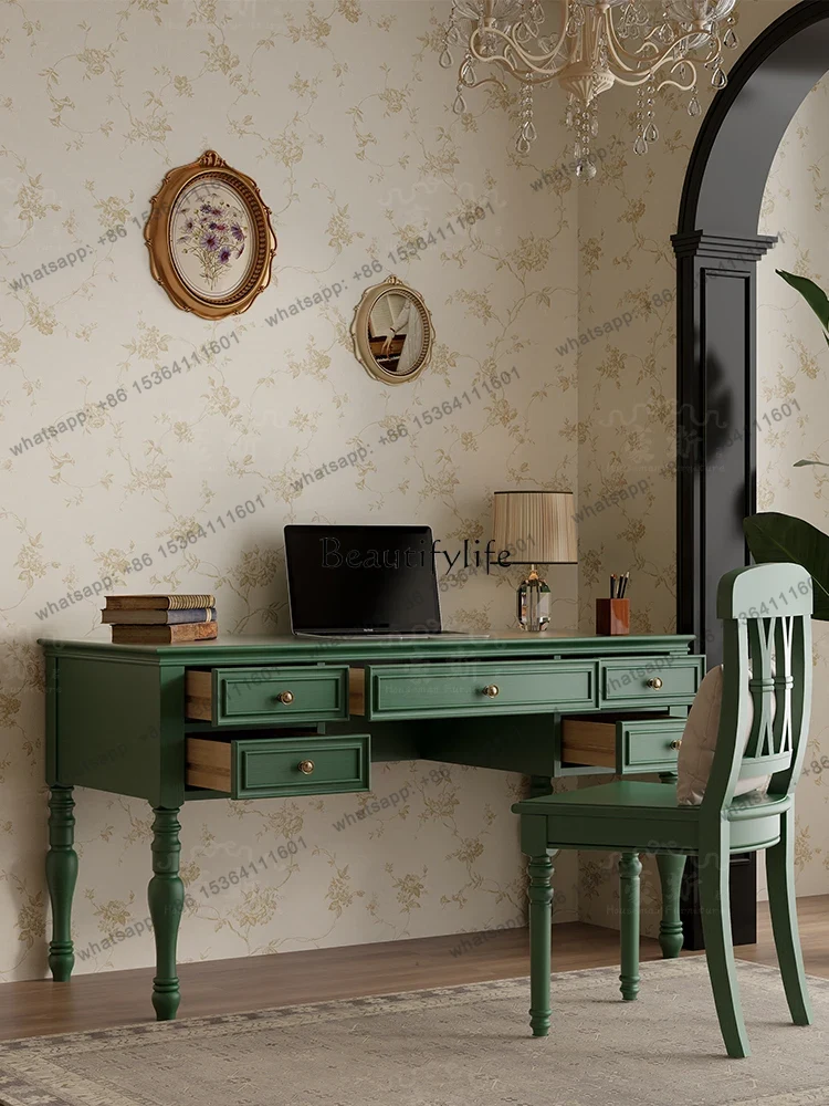 X4  Vintage Style Two-in-One O – Home Office With Two Desks Bewertung und Preis