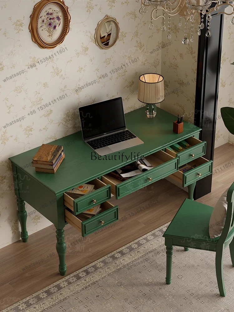 X4  Vintage Style Two-in-One O – Home Office With Two Desks Bewertung und Preis