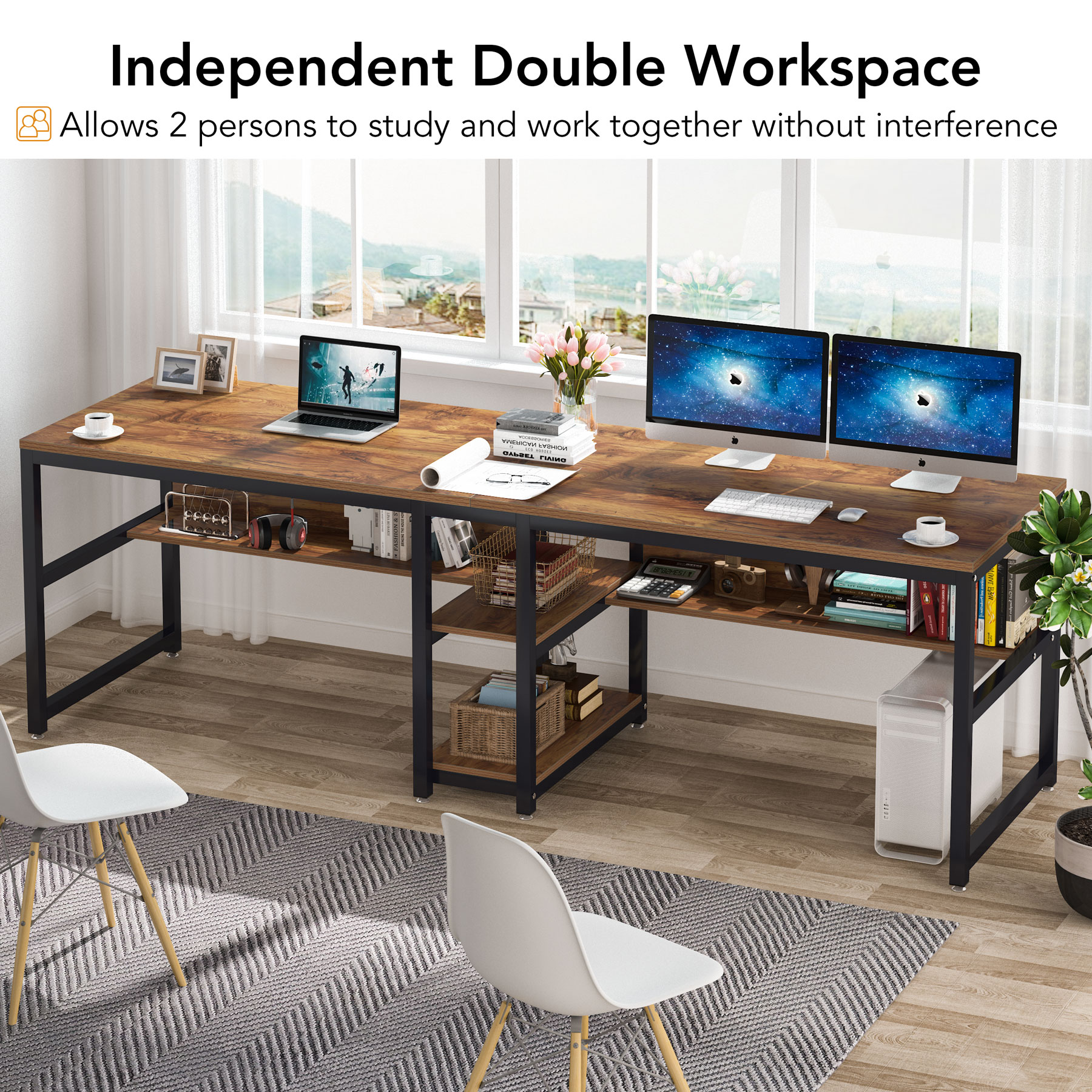 Tribesigns Two Person Desk wit – Home Office With Two Desks Bewertung und Preis