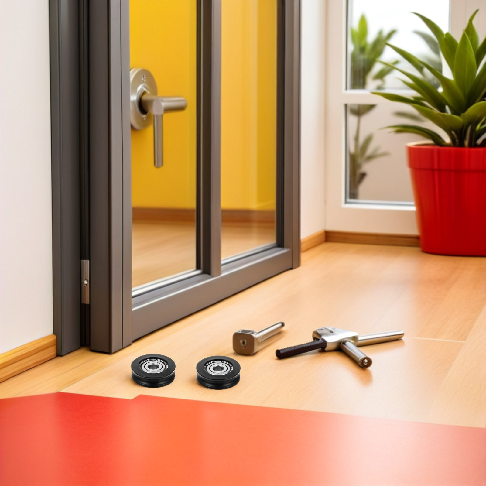 6Pcs U-Groove Pulley Wheel Bea – Home Office Library Bewertung und Preis