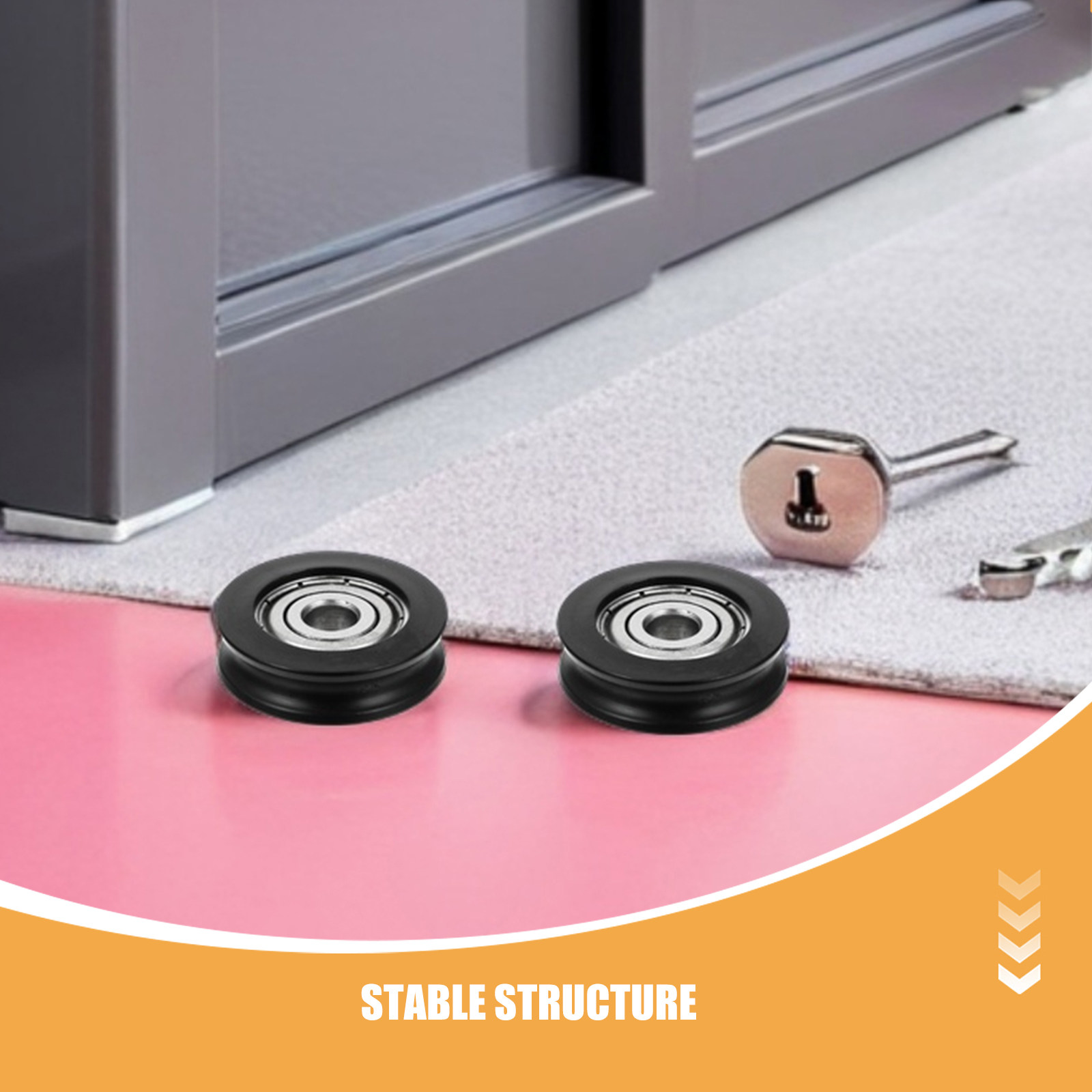 6Pcs U-Groove Pulley Wheel Bea – Home Office Library Bewertung und Preis