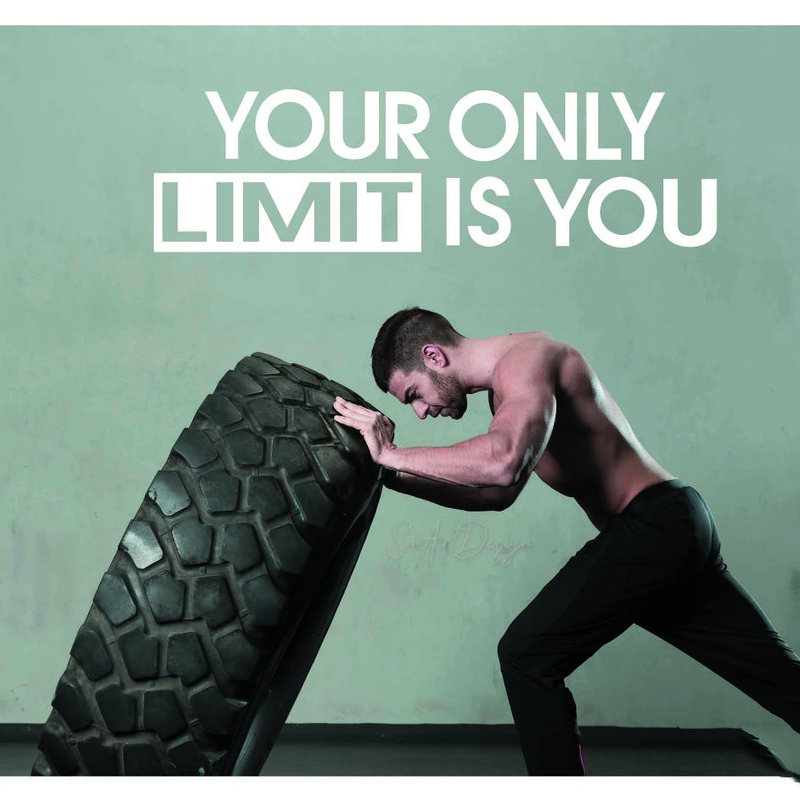 Your only limit is you - Wall  – Home Office Quotes Bewertung und Preis