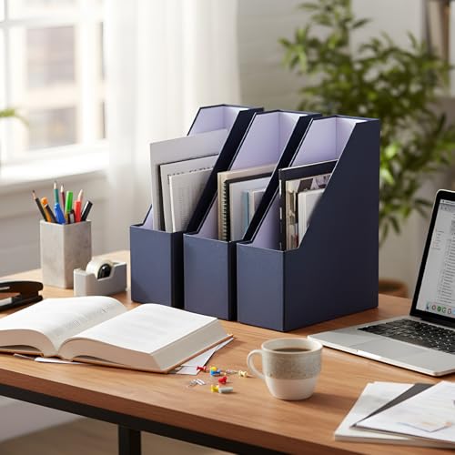 Six Blue Foldable Cardboard Ma – Home Office Library Bewertung und Preis