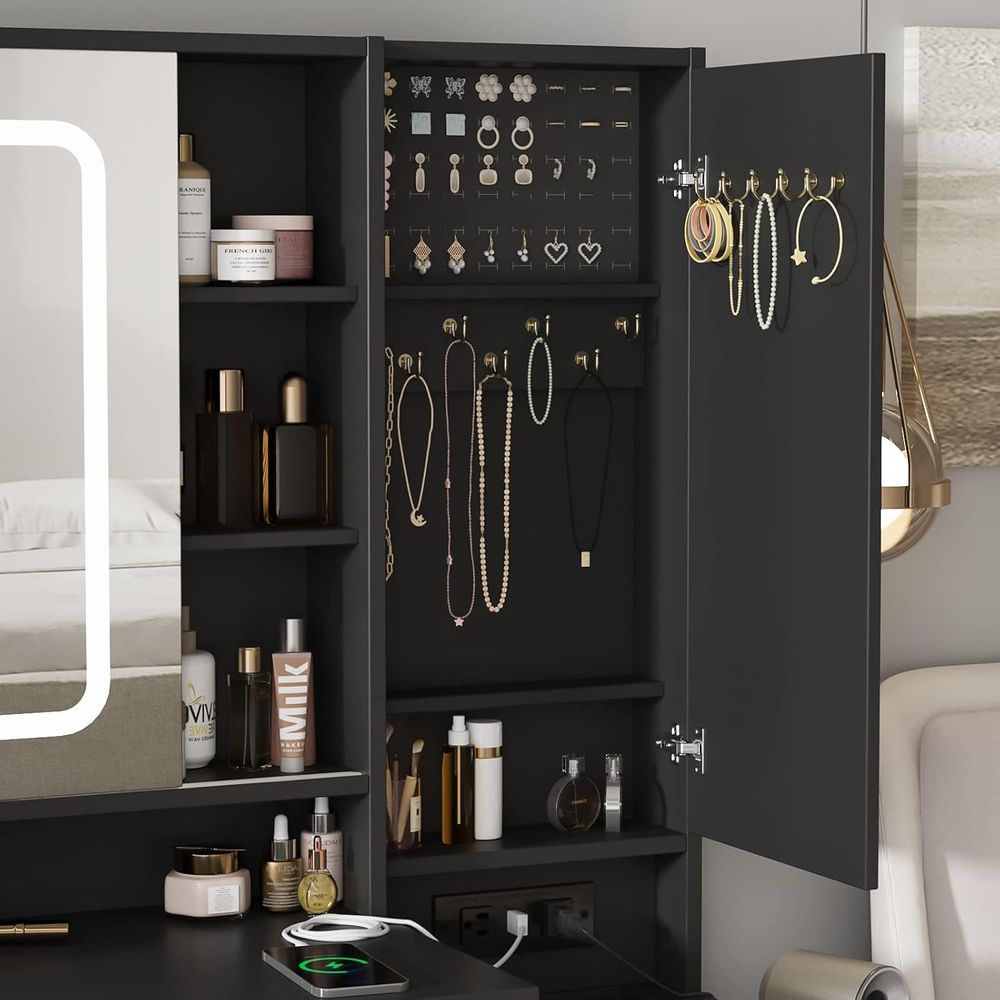 Makeup Vanity Desk with Mirror – Desk Charging Station Bewertung und Preis